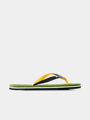 RJ Sport Flip Flop Fatigue/Yellow