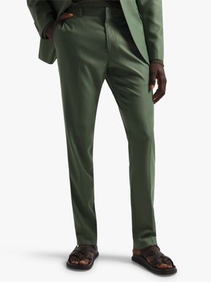 Men's Markham Slim Revere Collar Agave Green Trouser