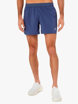 Mens Asics Road 5 Inch Dark Blue Shorts