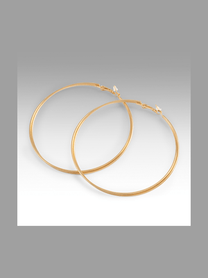 Large Doubled Hoop Earrings