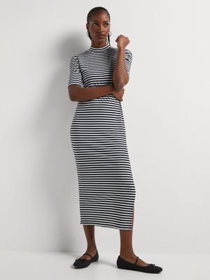 Ballerina Sleeve Column Midi Dress