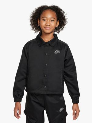 Nike Girls Youth NSW Black Jacket