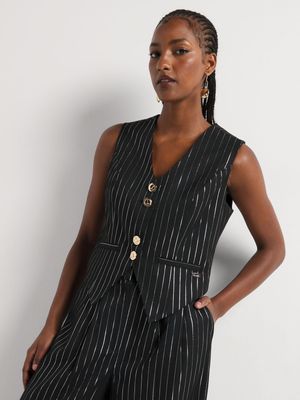 Luella Tailored Pinstripe Waistcoat