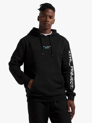 Mens TS ATL_Project Sleeve Graphic Black Hoodie