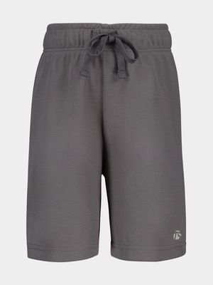 Boys TS Grey Birdseye Fitness Shorts