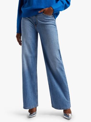 News Denim High Waist Wide Leg Jeans