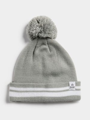 Jet Baby Grey Striped Beanie