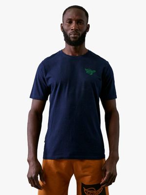 Men's Mami Wata Blue Smiley Heart T-Shirt