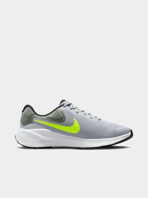 Mens Nike Revolution 7 Grey/Volt Running Shoes