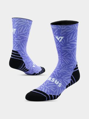 Versus Purple Crew Socks Nylon Blend