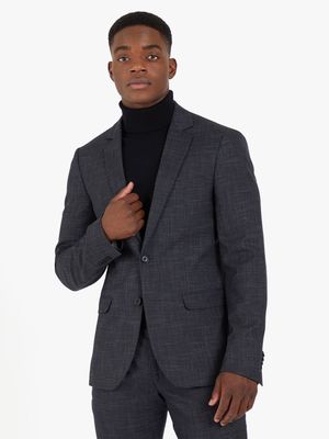 Men's Markham Textured Slate Skinny Suit Jacket