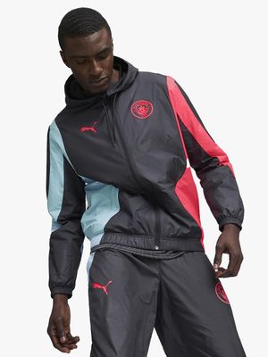 Mens Puma Manchester City Pre-Match Woven Anthem Jacket