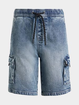 Older Boys Denim Cargo Shorts