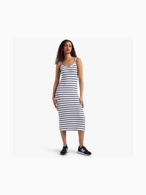 Y&G Strappy Ribbed Maxi Dress