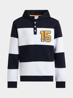 Older Boys Stripe Fleece Hoodie