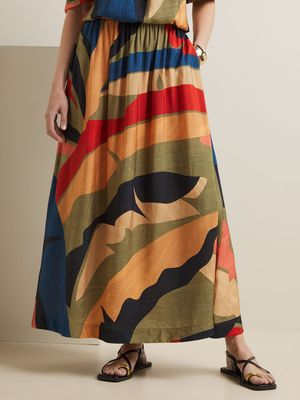 Women's Iconography Co-ord Maxi Skirt