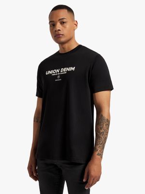 Men's Union-DNM Interlock Black T-Shirt