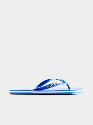 RJ Classic Rubber Flip Flop Blue White