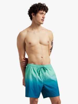 Men's Markham Ombre Print Blue/Green Swimshorts