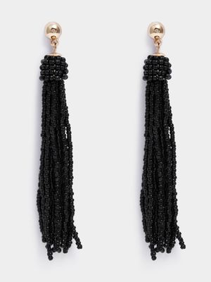 Sead Bead Tassel Drop Earrings