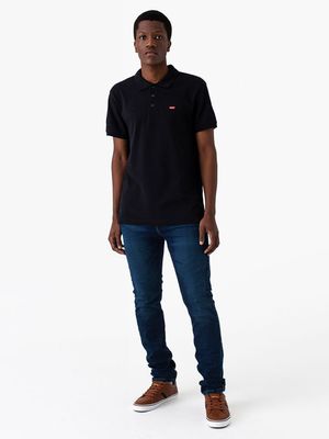 Men's Levi's Black Housemark Polo Jet