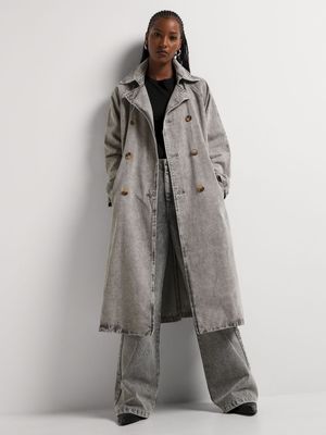 News Denim Trench Coat