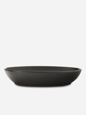 maxwell williams caviar oval bowl black 30cm