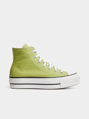 Converse Women's Chuck Taylor All Star Lift Hi Green Sneaker