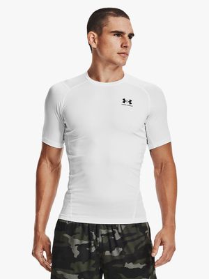 Mens Under Armour HeatGear White Short Sleeve Top