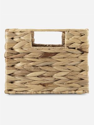 ss storage basket hyacinth sml 30cm