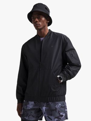 Mens TS Light Weight Black Bomber Jacket