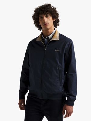 Men's Pringle Navy Larry Reversible Harrington Jacket