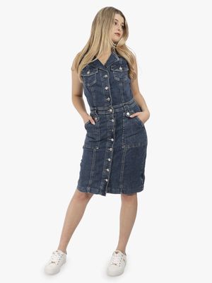 Women's Guess Blue Giustine Denim Dress