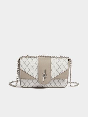 FF Printed Multi Strap Crossbody Bag