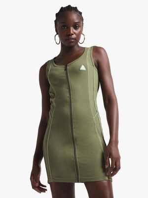 Redbat Women's Green Bodycon Dress