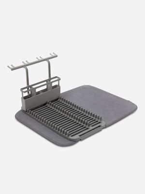 umbra udry dishrack with dry mat charcoal