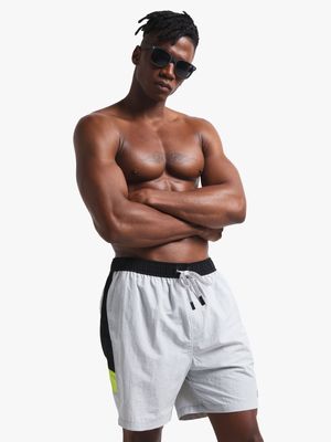 Mens TS Colourblock Volt/Black Volley Shorts