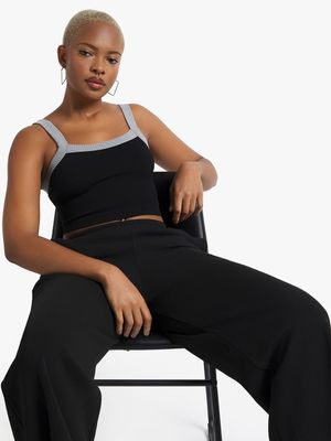 Women's Charcoal & Grey Seamless Cami