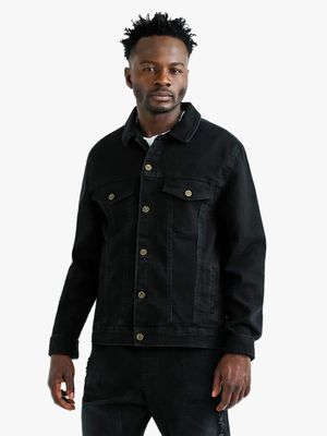 Men's Black Denim Jacket