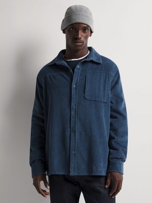 Men's Markham Corduroy Blue Overshirt