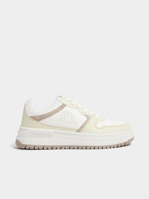 Womens Kappa Darlington Off White/White Sneakers