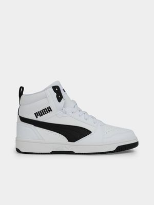 Mens Puma Rebound V6 Mid White/Black