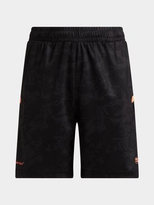 Boys TS Knit Style Black Football Shorts