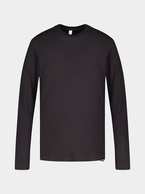 Older Boy's Black Basic T-Shirt