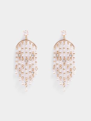 Pearl Statement Drop Earrings