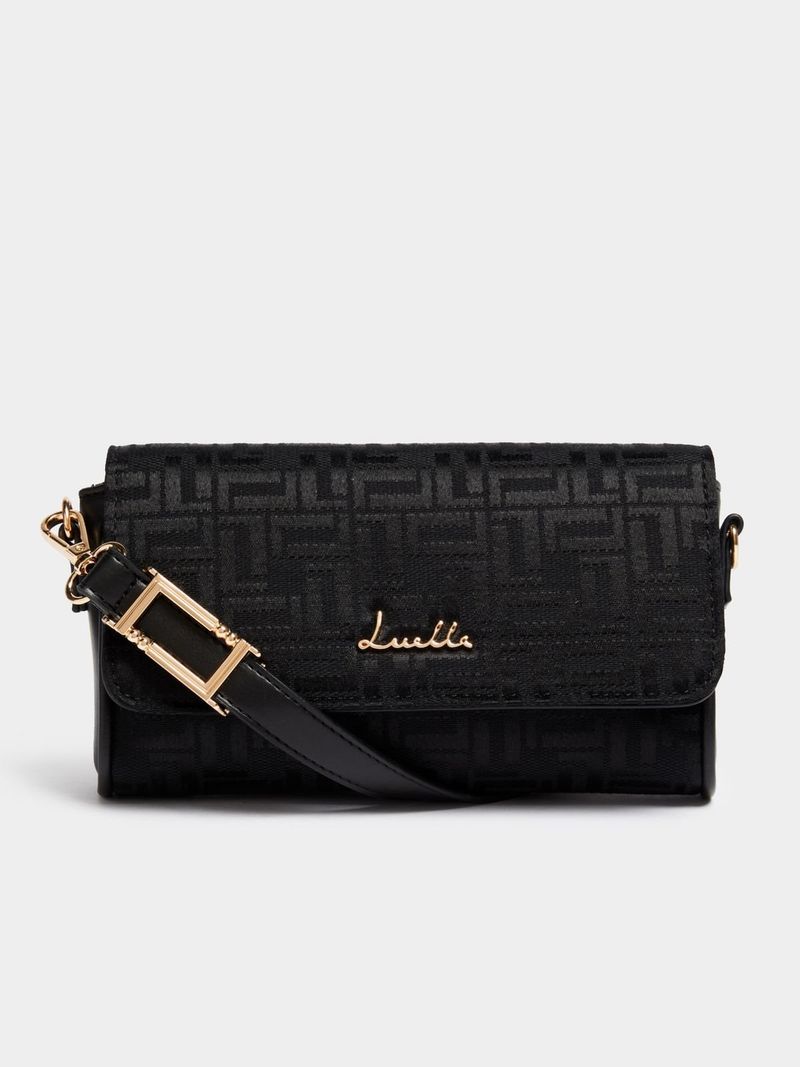 Luella Jacquard Crossbody Bag Bash