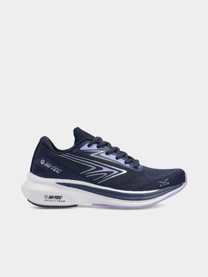 Womens Hi-Tec Paradigm Navy/Purple Rose Running Shoes