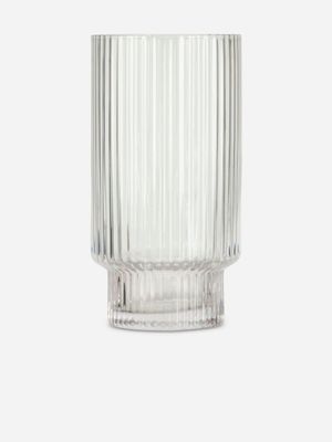 Lisa Fluted Hi Ball Glass Clear