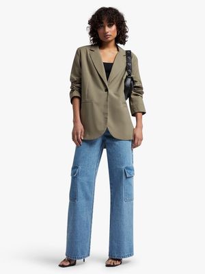 Women's Fatigue Boyfriend Blazer