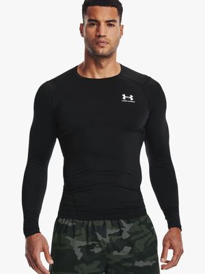 Men's Under Armour HeatGear COMPRESSION Long Sleeve Black Top